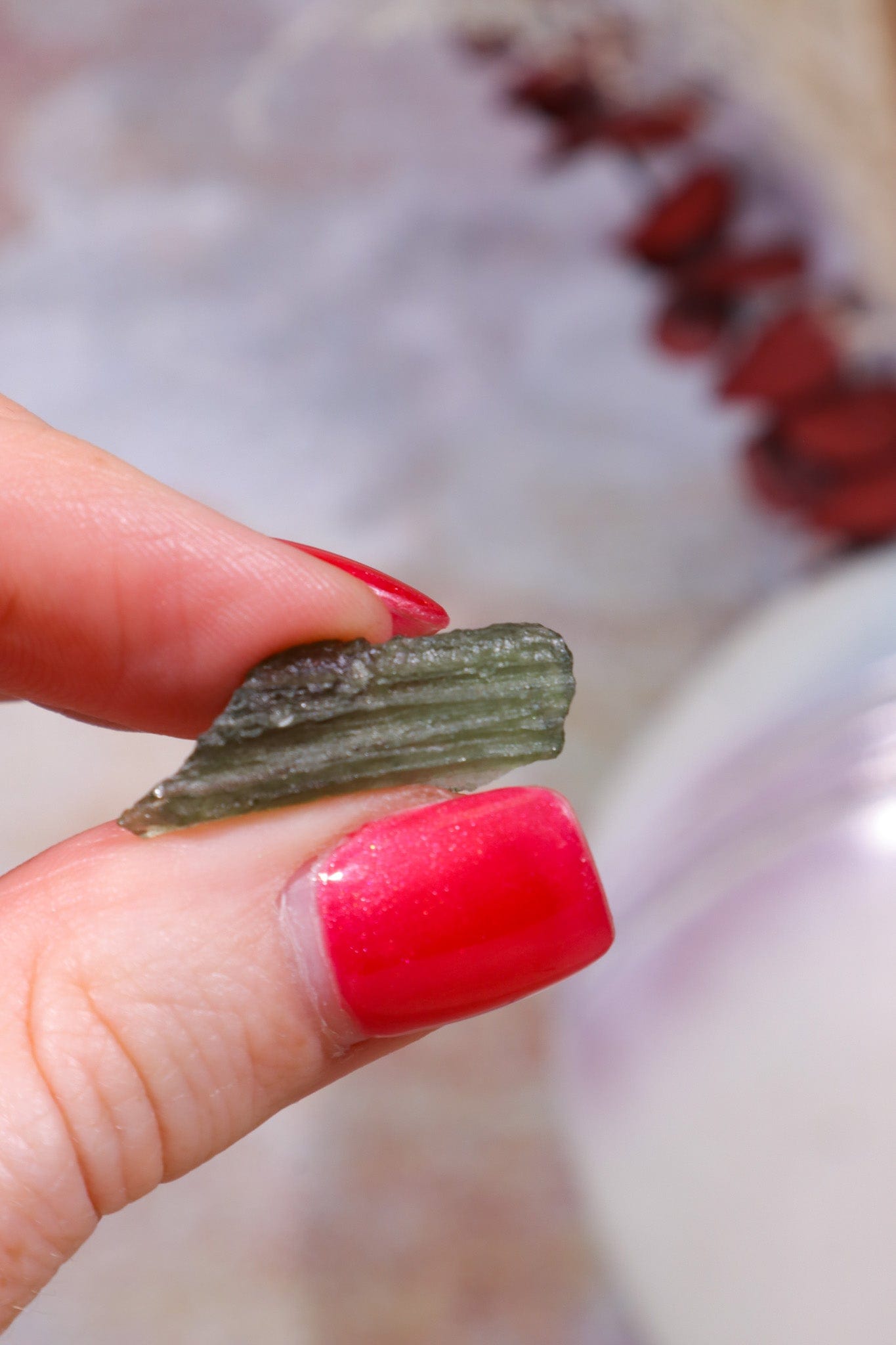 Moldavite Tektite 1.13gr Tektites Tali & Loz Crystals