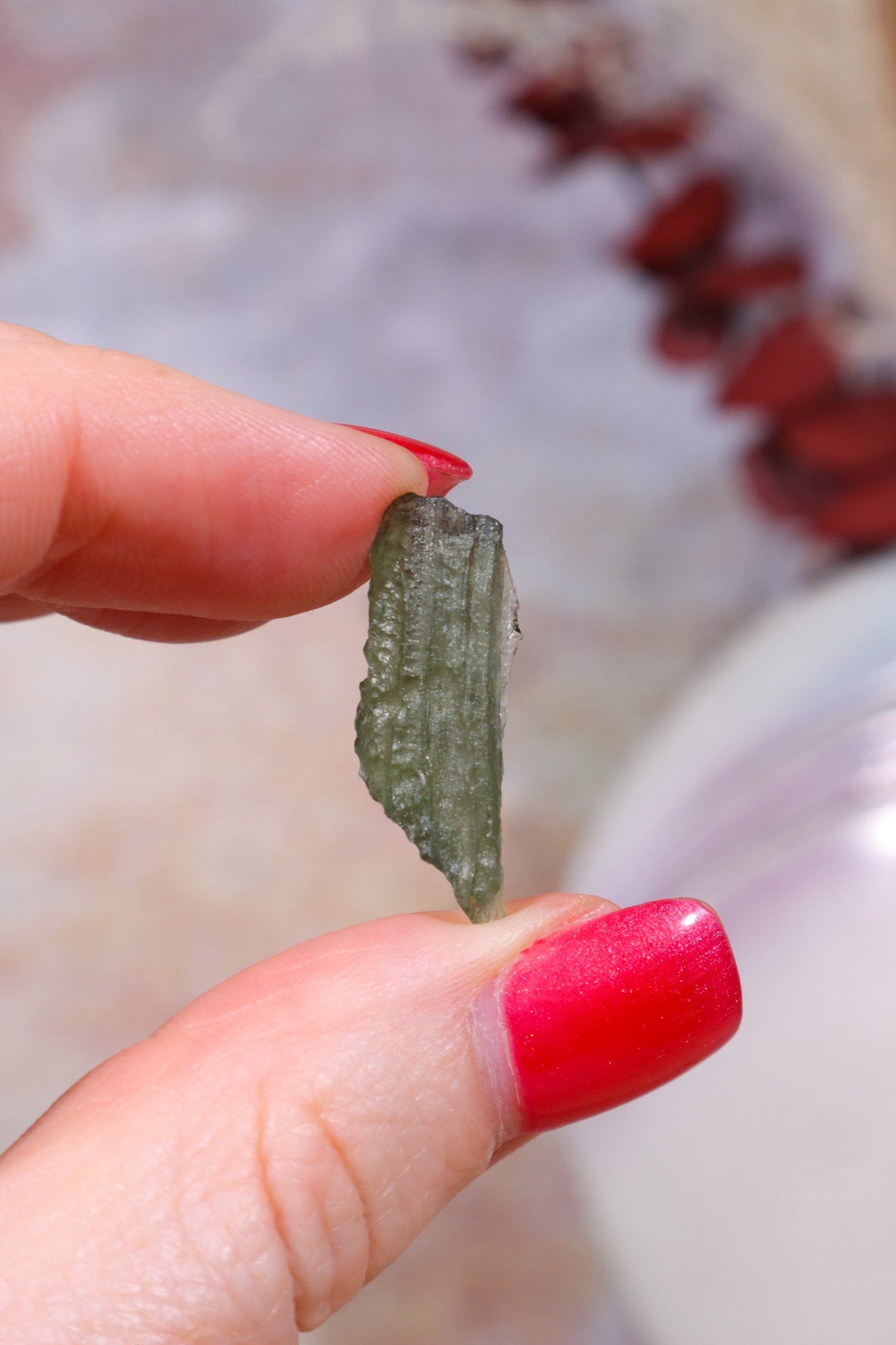 Moldavite Tektite 1.13gr Tektites Tali & Loz Crystals