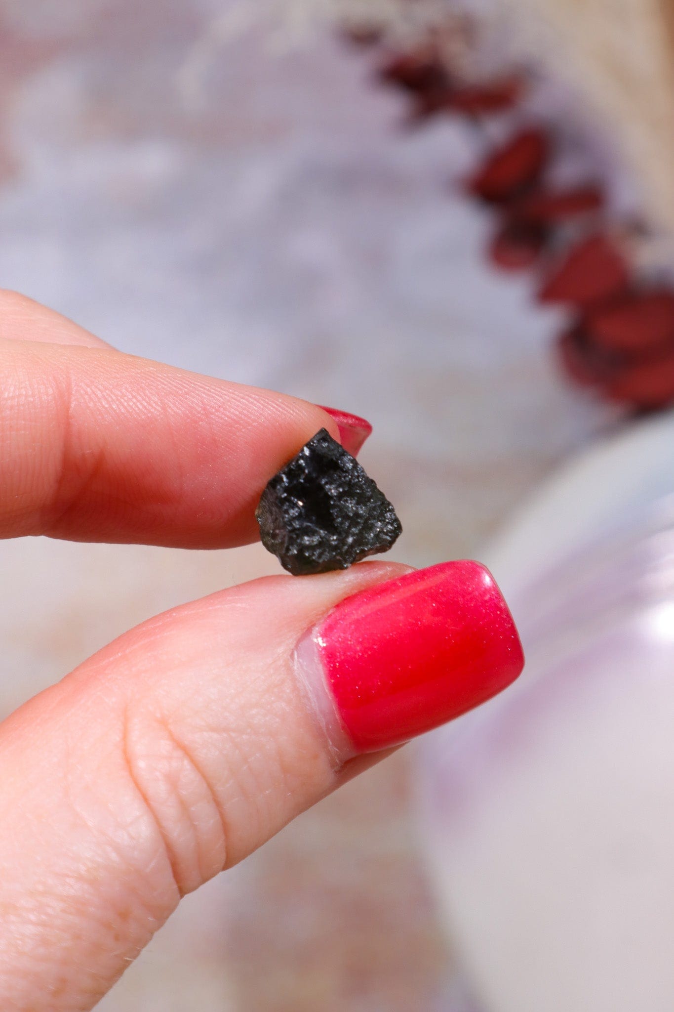 Moldavite Tektite 1.23gr Tektites Tali & Loz Crystals