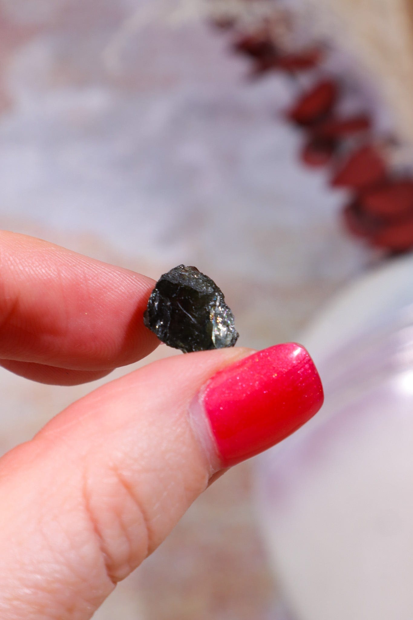 Moldavite Tektite 1.23gr Tektites Tali & Loz Crystals