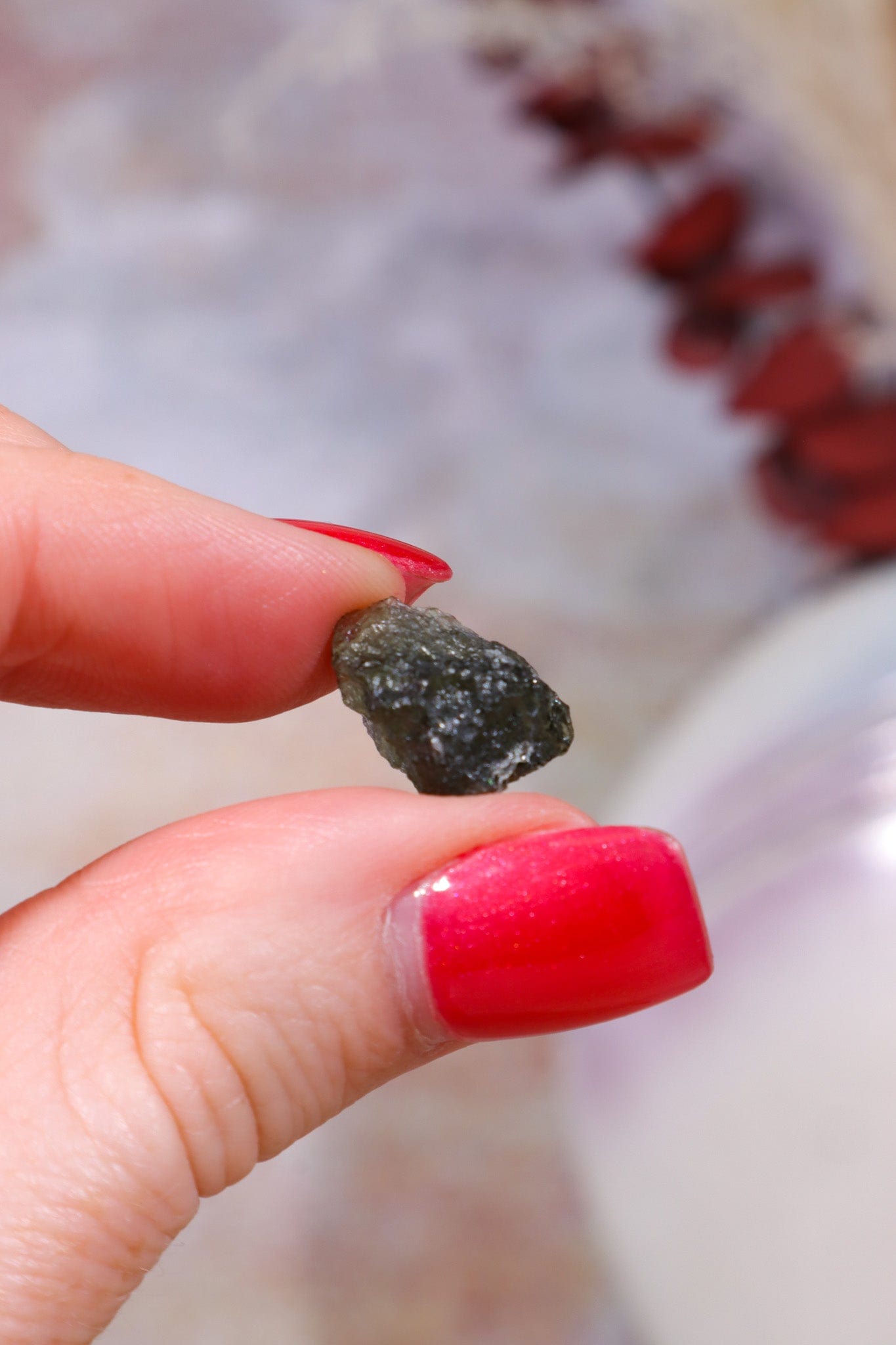 Moldavite Tektite 1.23gr Tektites Tali & Loz Crystals