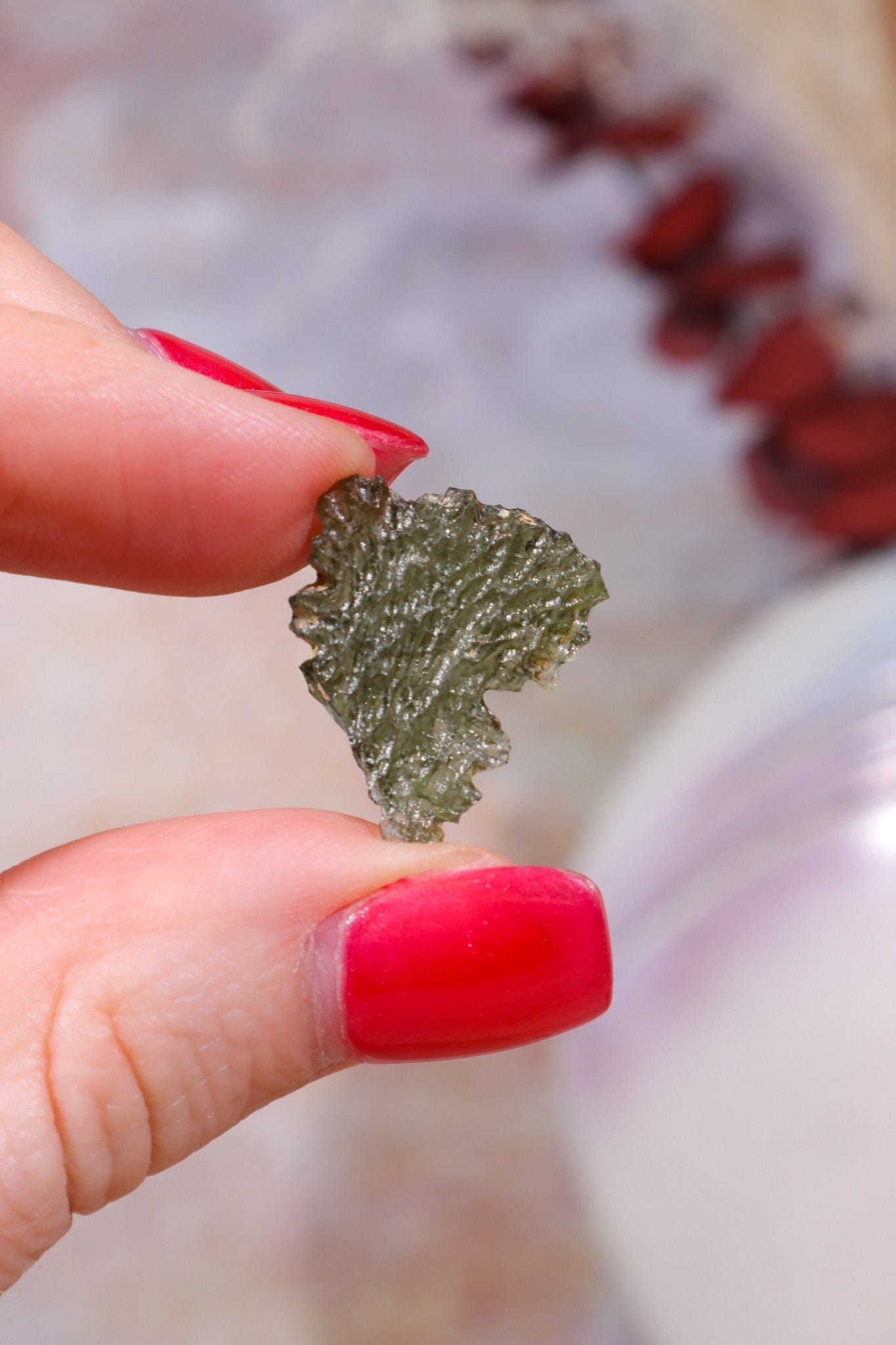 Moldavite Tektite 1.31gr Tektites Tali & Loz Crystals