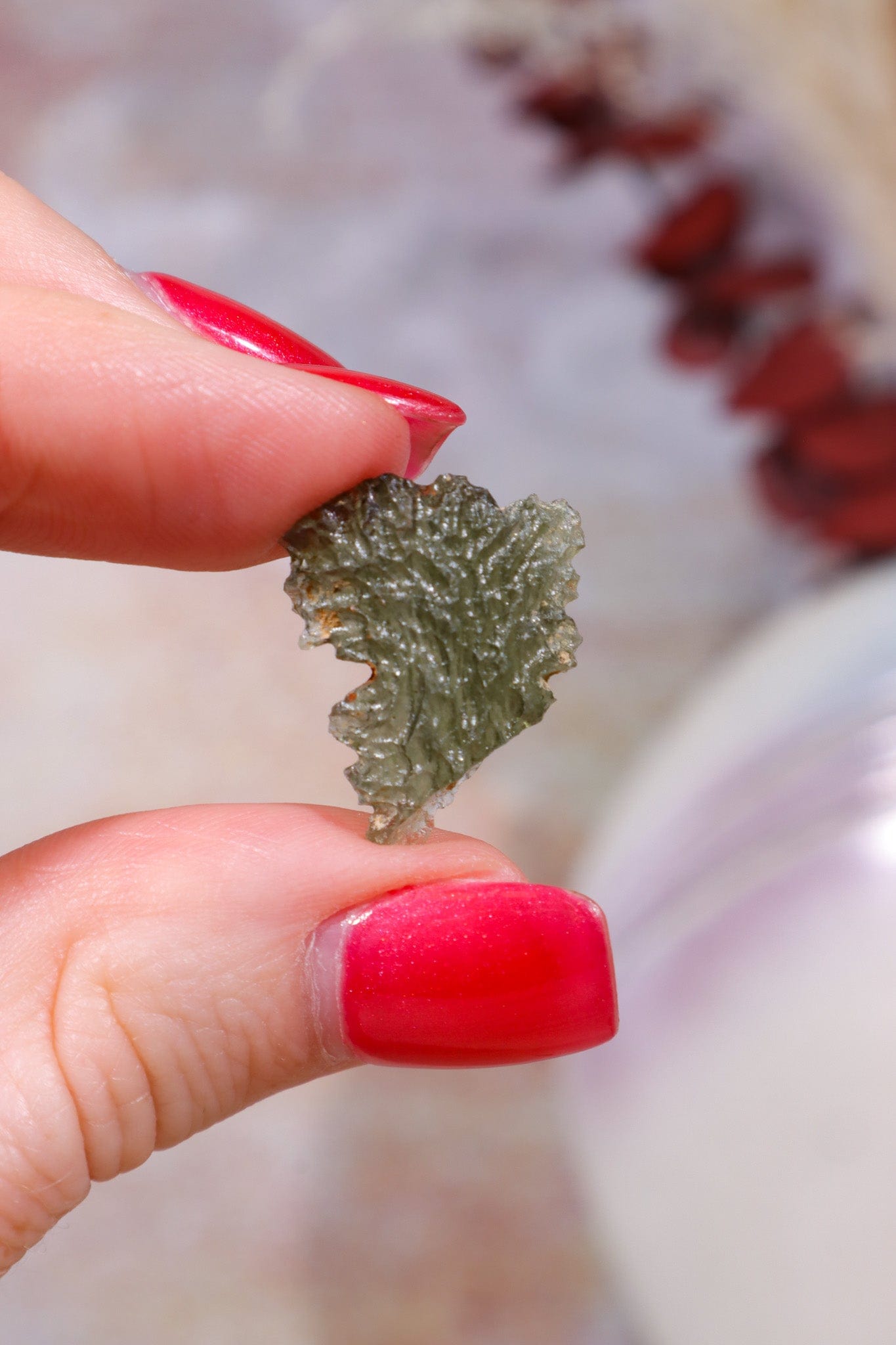 Moldavite Tektite 1.31gr Tektites Tali & Loz Crystals