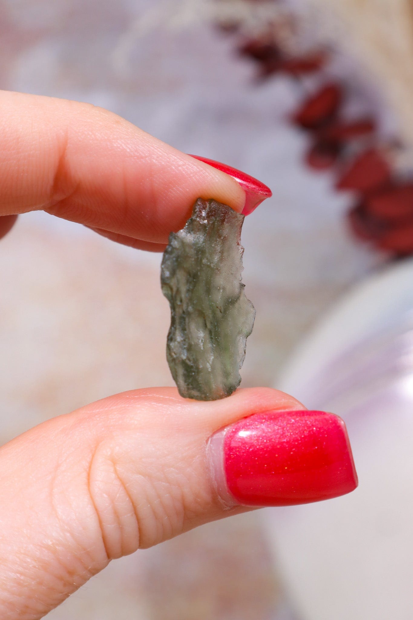 Moldavite Tektite 1.32gr Tektites Tali & Loz Crystals