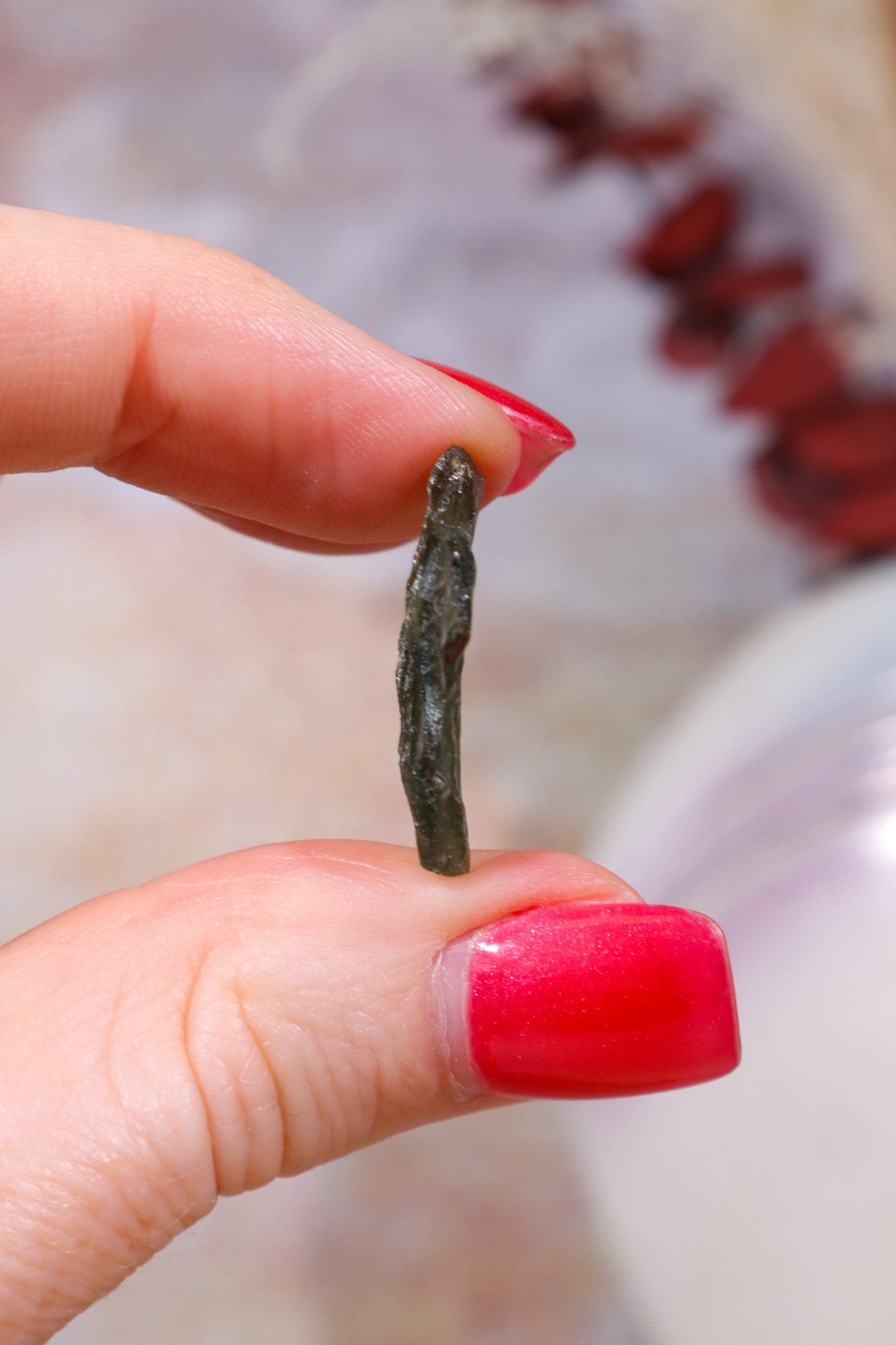 Moldavite Tektite 1.32gr Tektites Tali & Loz Crystals