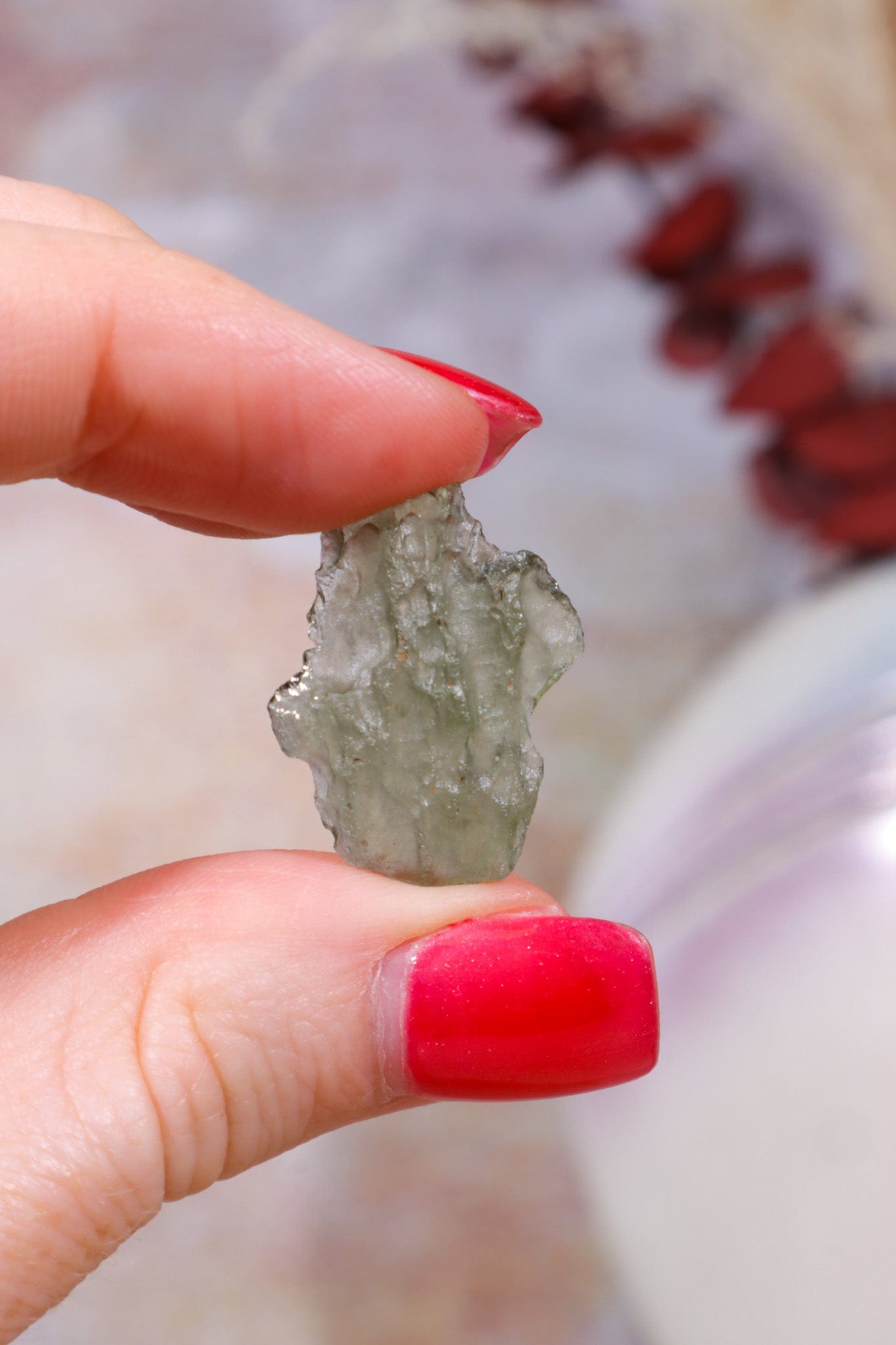 Moldavite Tektite 1.32gr Tektites Tali & Loz Crystals