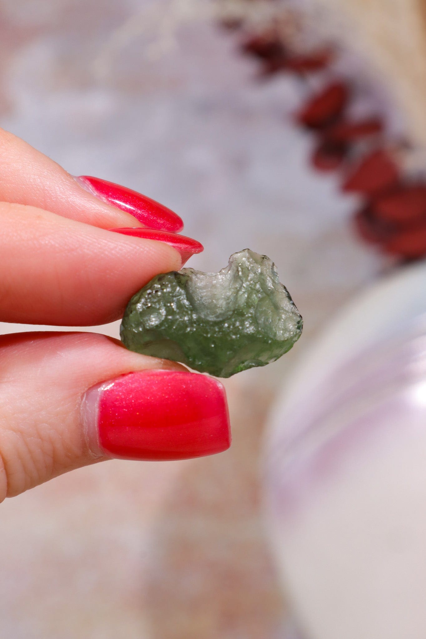 Moldavite Tektite 1.80gr Tektites Tali & Loz Crystals