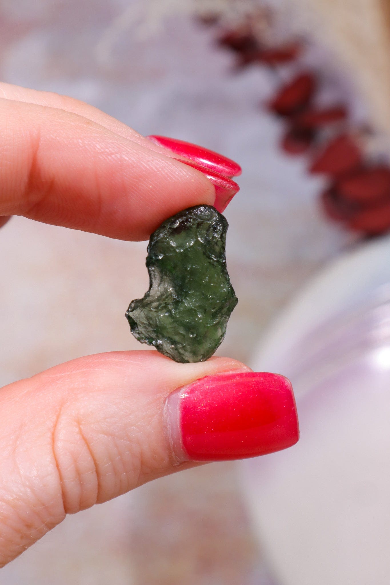 Moldavite Tektite 1.80gr Tektites Tali & Loz Crystals