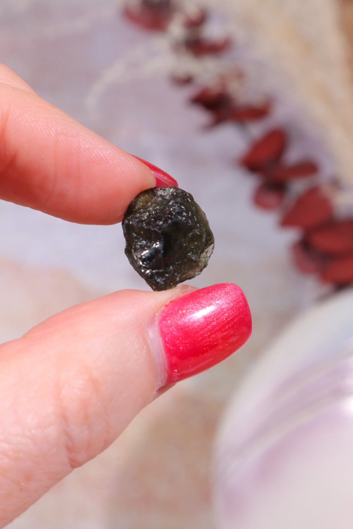 Moldavite Tektite 1.85gr Tektites Tali & Loz Crystals