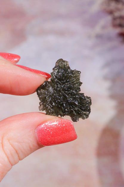 Moldavite Tektite 5.14gr Museum Grade Tektites Tali & Loz Crystals