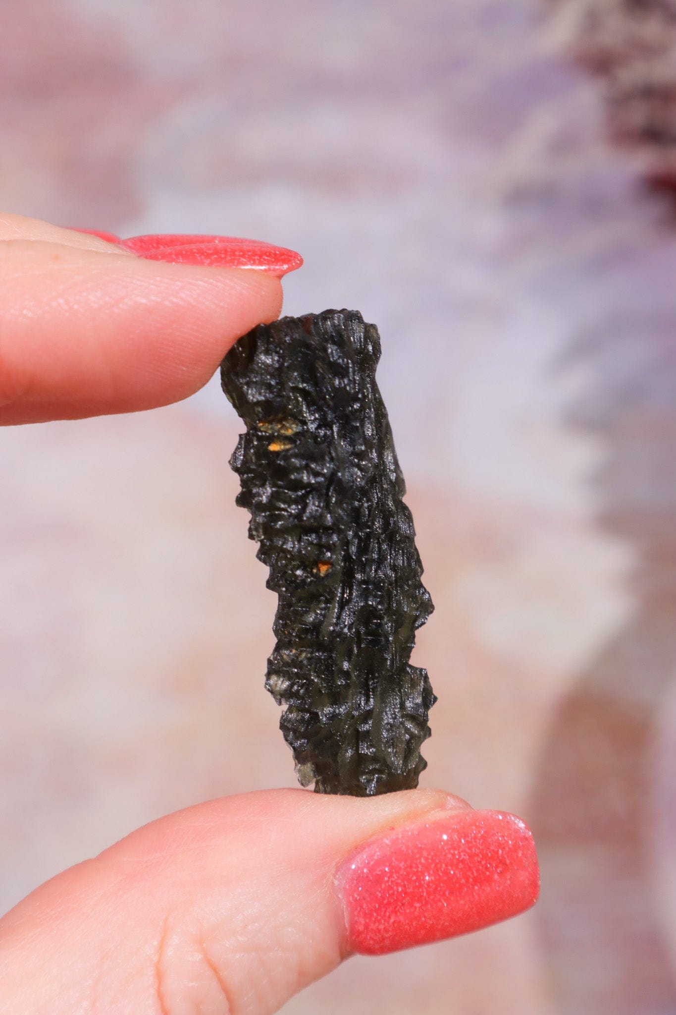 Moldavite Tektite 8.29gr Museum Grade Tektites Tali & Loz Crystals