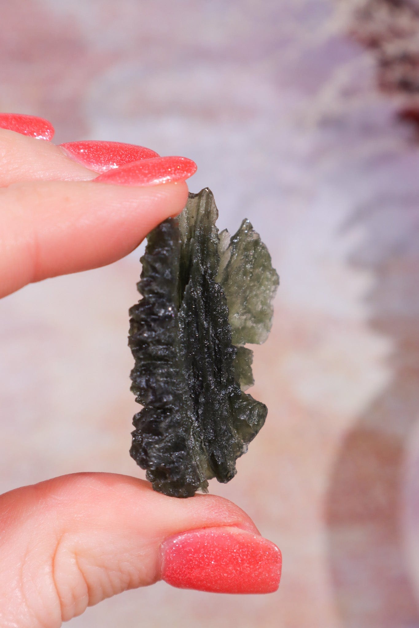 Moldavite Tektite 8.42gr Museum Grade Tektites Tali & Loz Crystals