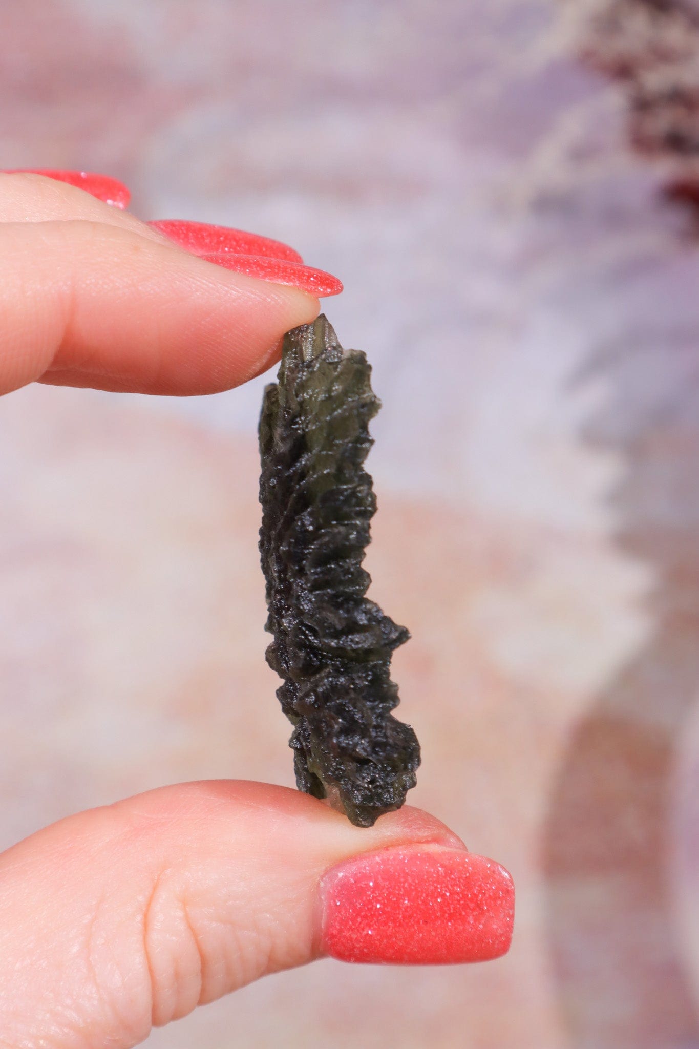 Moldavite Tektite 8.42gr Museum Grade Tektites Tali & Loz Crystals