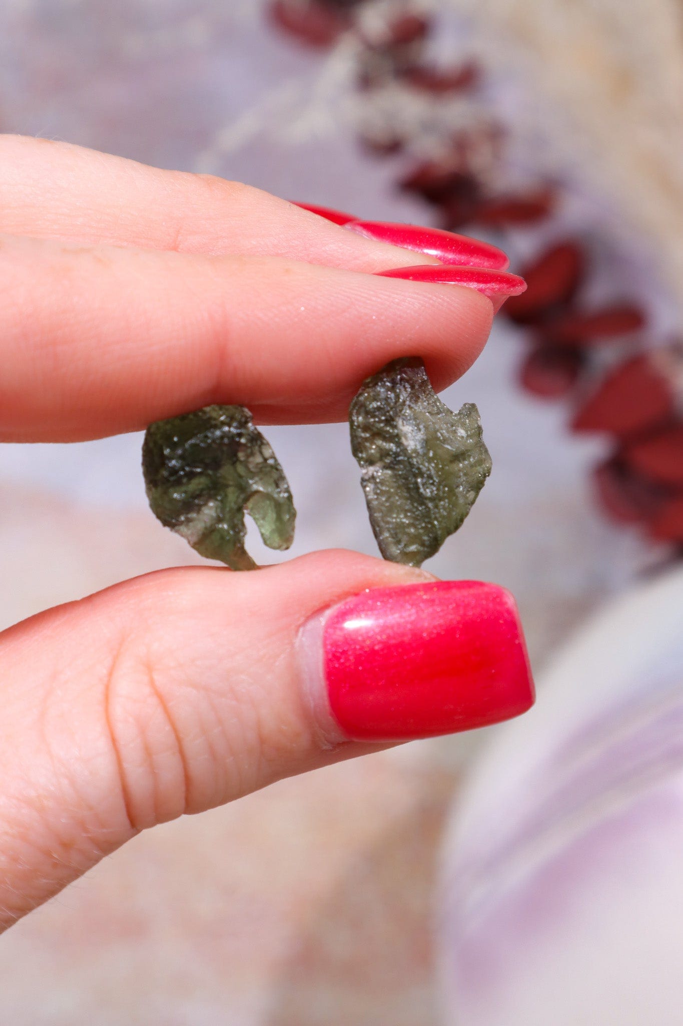 Moldavite Tektite - Intuitively Chosen Tektites 0.60 - 0.70 Grams Tali & Loz Crystals