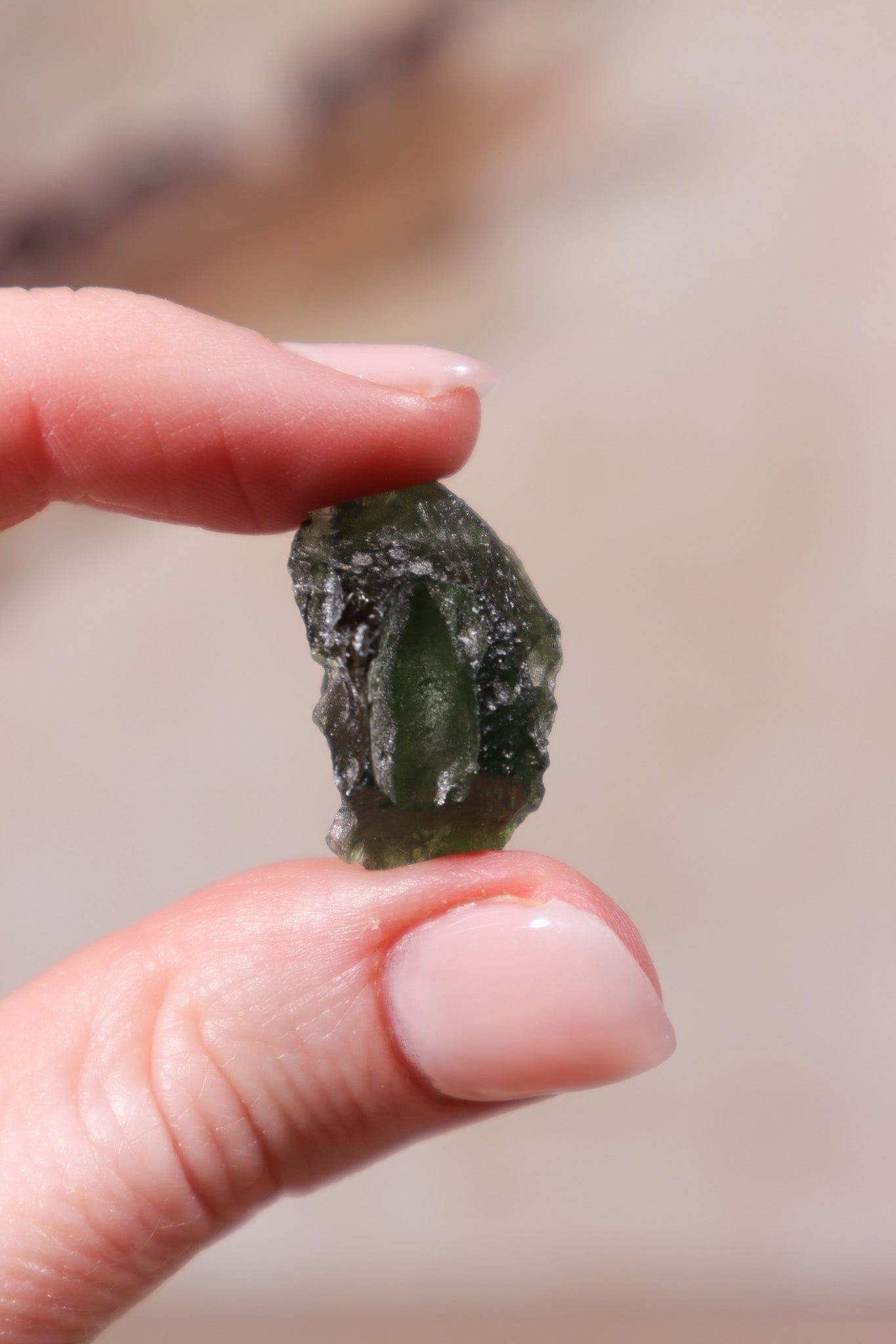 Moldavite Tektite - Sold as Seen Tektites Tali & Loz Crystals