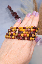 Mookaite Beaded Bracelet (Bead Size: 0.6cm), Intuitively Chosen Bracelets Tali & Loz Crystals