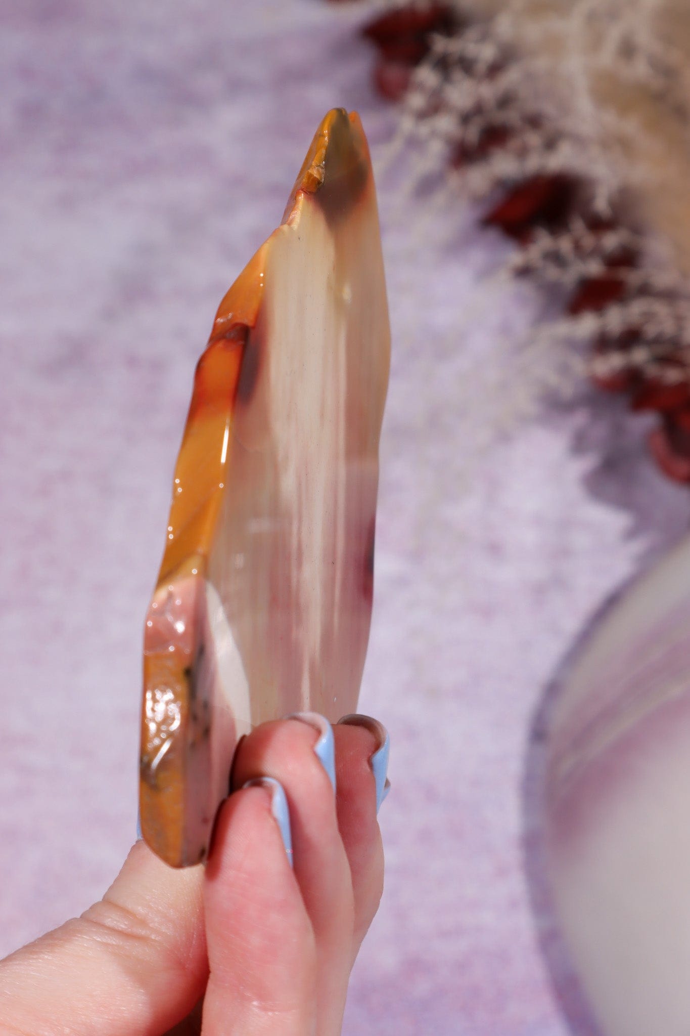Mookaite Jasper Slice 10cm, Australia Slices Tali & Loz Crystals