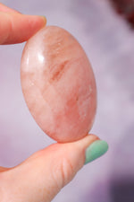 Morganite Palm Stone 5.2cm Palm Stones Tali & Loz Crystals