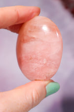 Morganite Palm Stone 5.2cm Palm Stones Tali & Loz Crystals