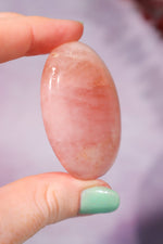 Morganite Palm Stone 5.2cm Palm Stones Tali & Loz Crystals