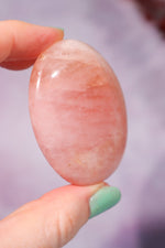 Morganite Palm Stone 5.2cm Palm Stones Tali & Loz Crystals