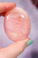 Morganite Palm Stone 5.2cm Palm Stones Tali & Loz Crystals