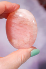 Morganite Palm Stone 5.2cm Palm Stones Tali & Loz Crystals