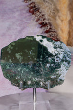 Moss Agate Slices Large 10-11cm, Intuitively Chosen Towers Tali & Loz Crystals