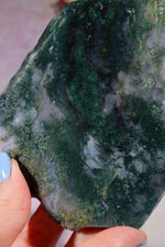 Moss Agate Slices Large 10-11cm, Intuitively Chosen Towers Tali & Loz Crystals