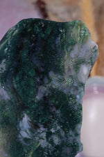 Moss Agate Slices Large 10-11cm, Intuitively Chosen Towers Tali & Loz Crystals