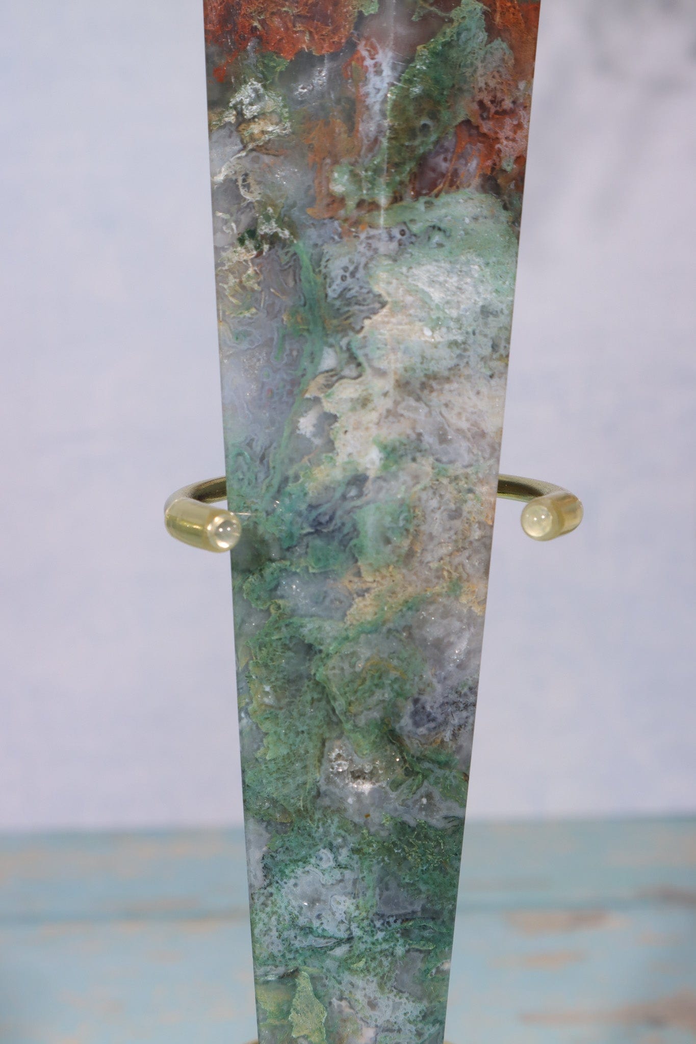 Moss Agate Wand 22cm Wand Tali & Loz Crystals
