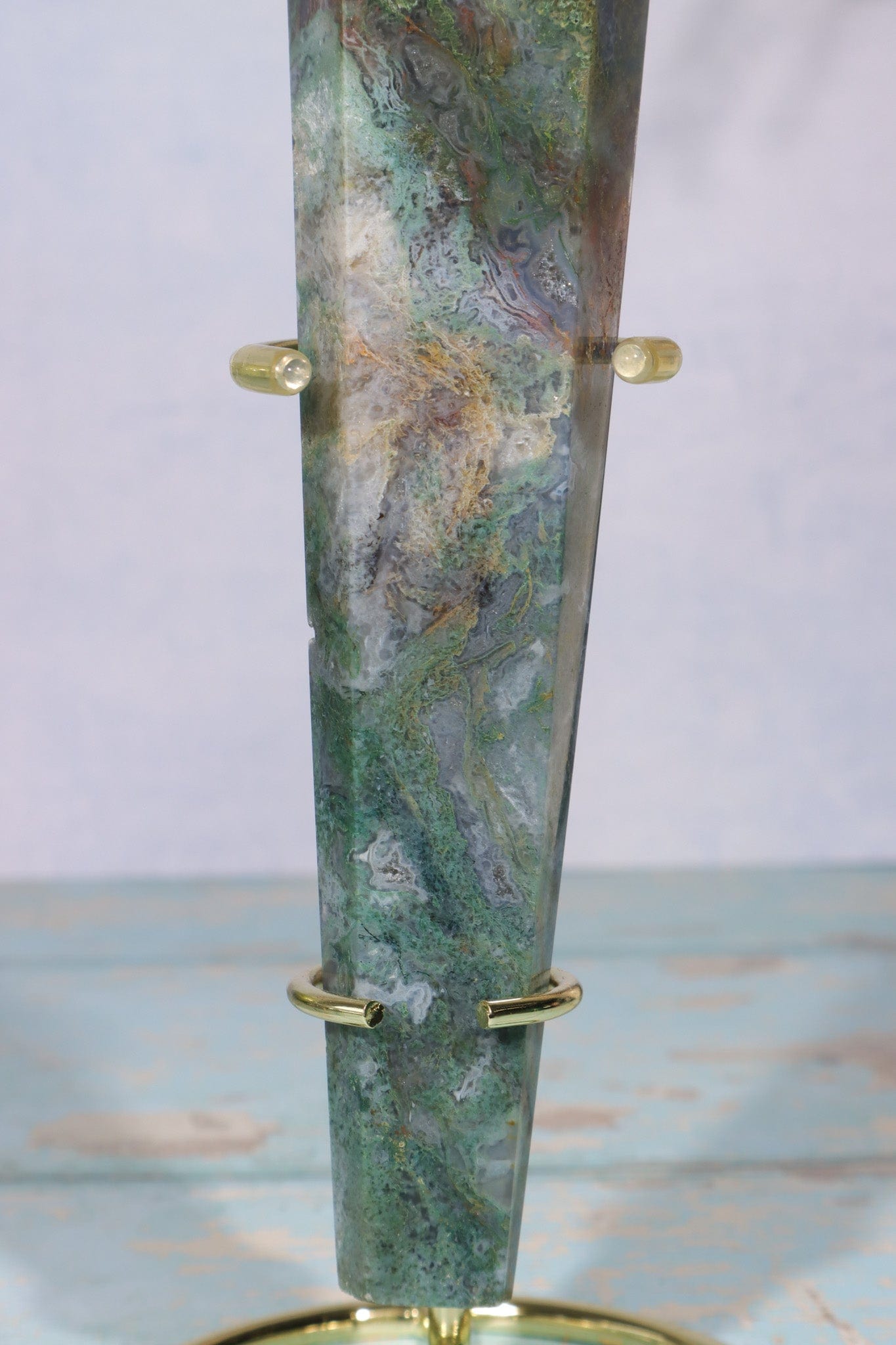 Moss Agate Wand 22cm Wand Tali & Loz Crystals