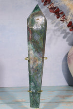 Moss Agate Wand 22cm Wand Tali & Loz Crystals