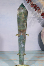 Moss Agate Wand 22cm Wand Tali & Loz Crystals