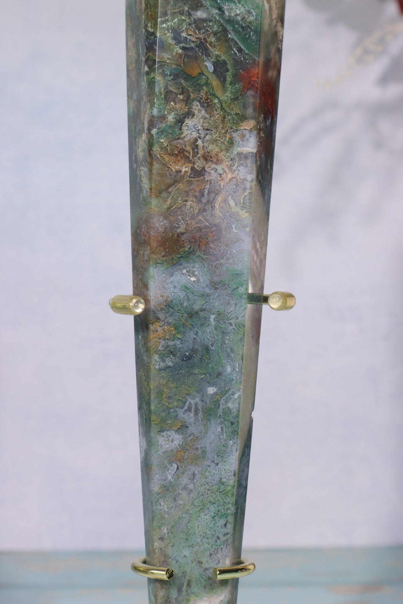 Moss Agate Wand 22cm Wand Tali & Loz Crystals