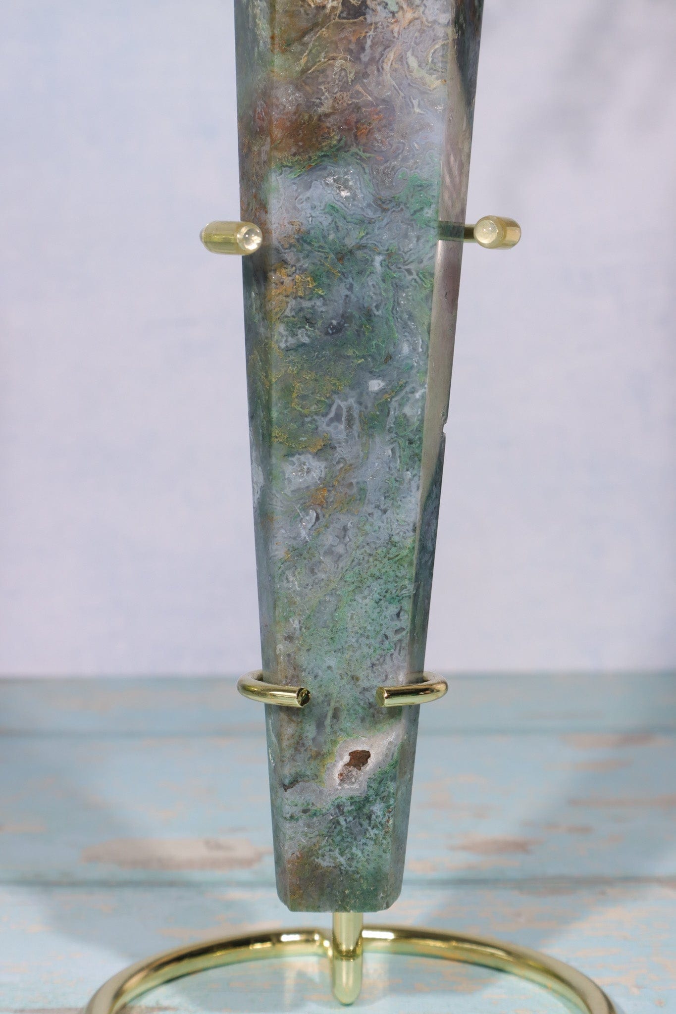 Moss Agate Wand 22cm Wand Tali & Loz Crystals