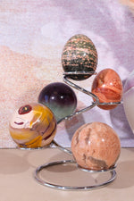 Multi Sphere Stand Gold And Silver Sphere Stands Tali & Loz Crystals