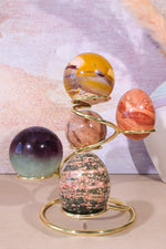 Multi Sphere Stand Gold And Silver Sphere Stands Tali & Loz Crystals