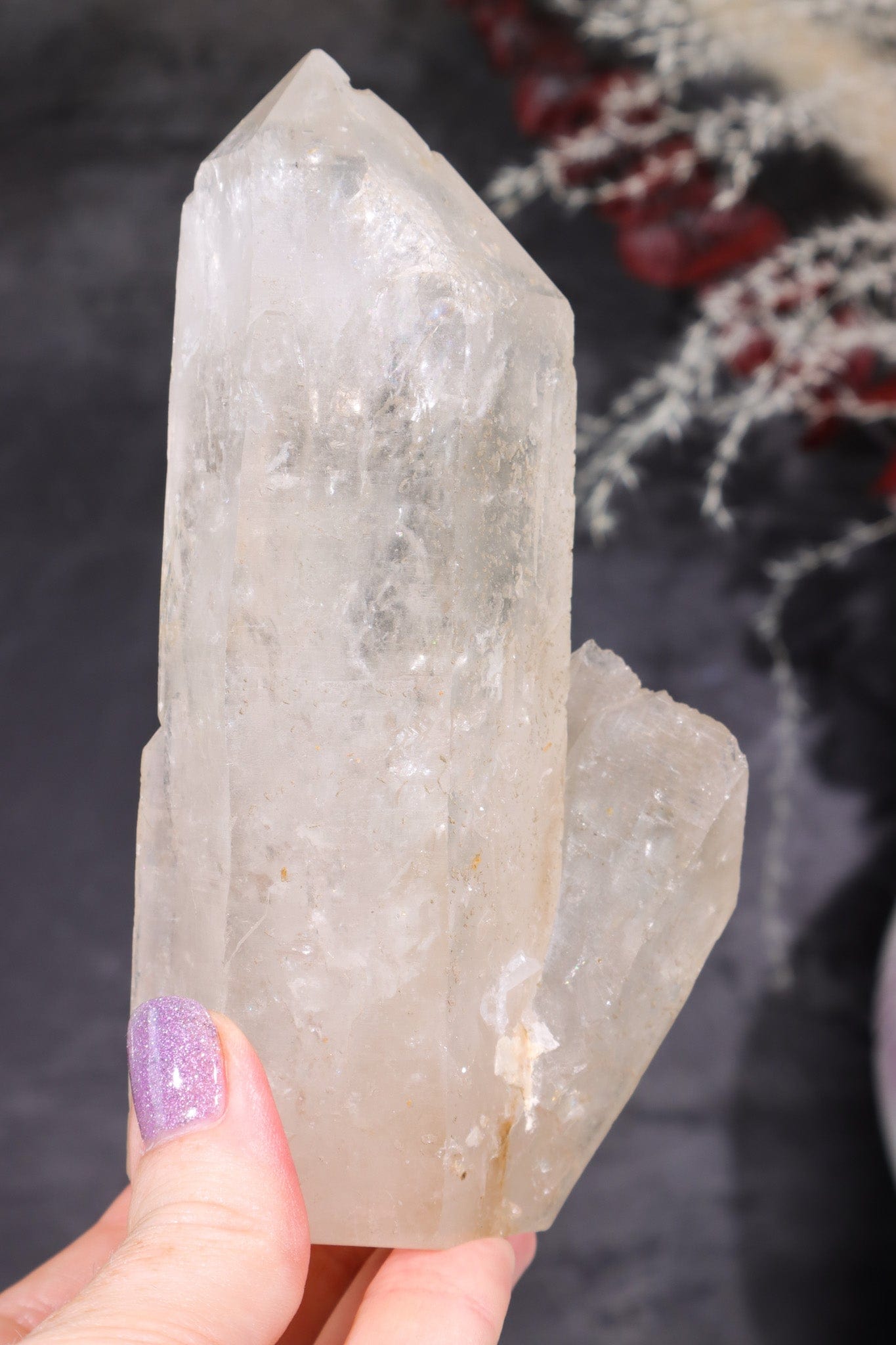Multi Terminated Quartz Tower with Self Healed Termination Towers Tali & Loz Crystals