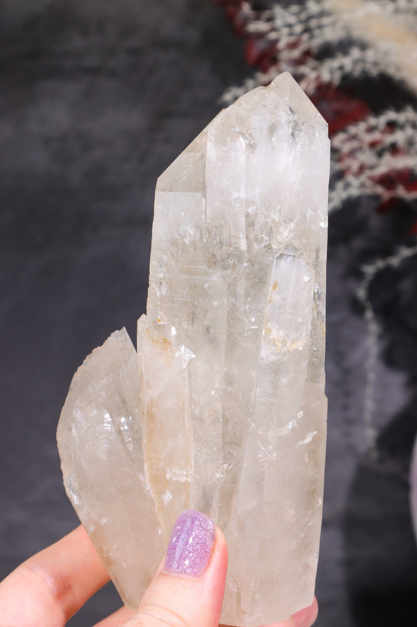 Multi Terminated Quartz Tower with Self Healed Termination Towers Tali & Loz Crystals