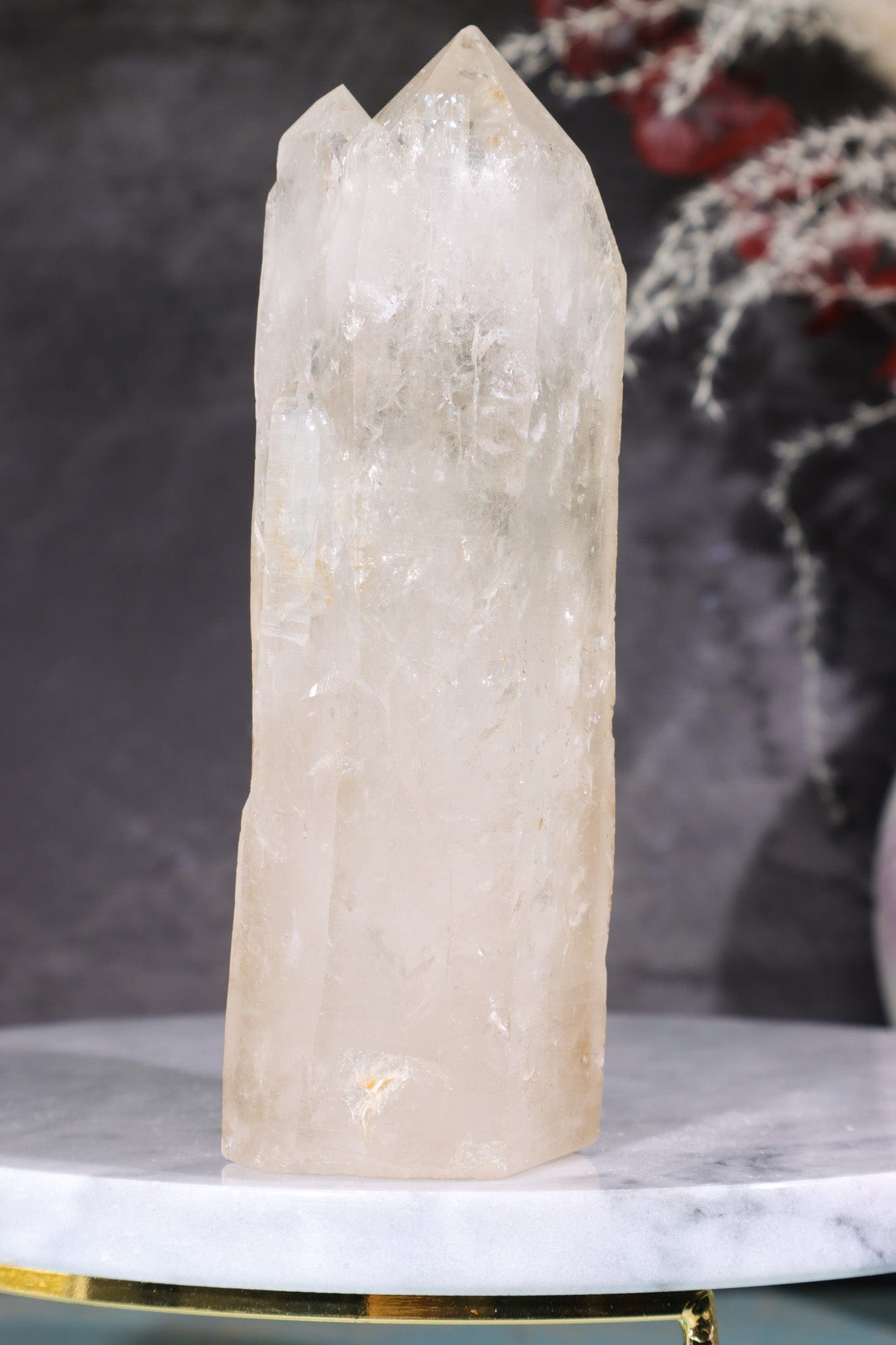 Multi Terminated Quartz Tower with Self Healed Termination Towers Tali & Loz Crystals