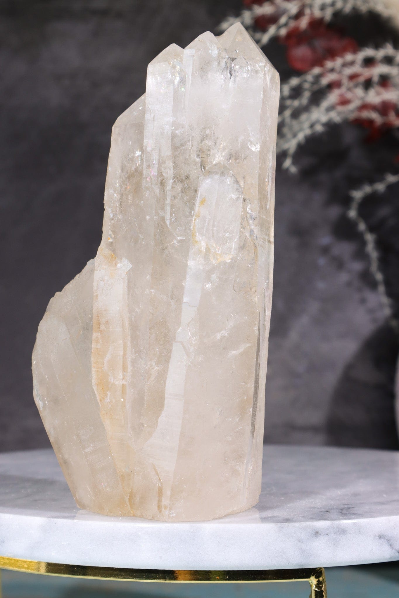 Multi Terminated Quartz Tower with Self Healed Termination Towers Tali & Loz Crystals