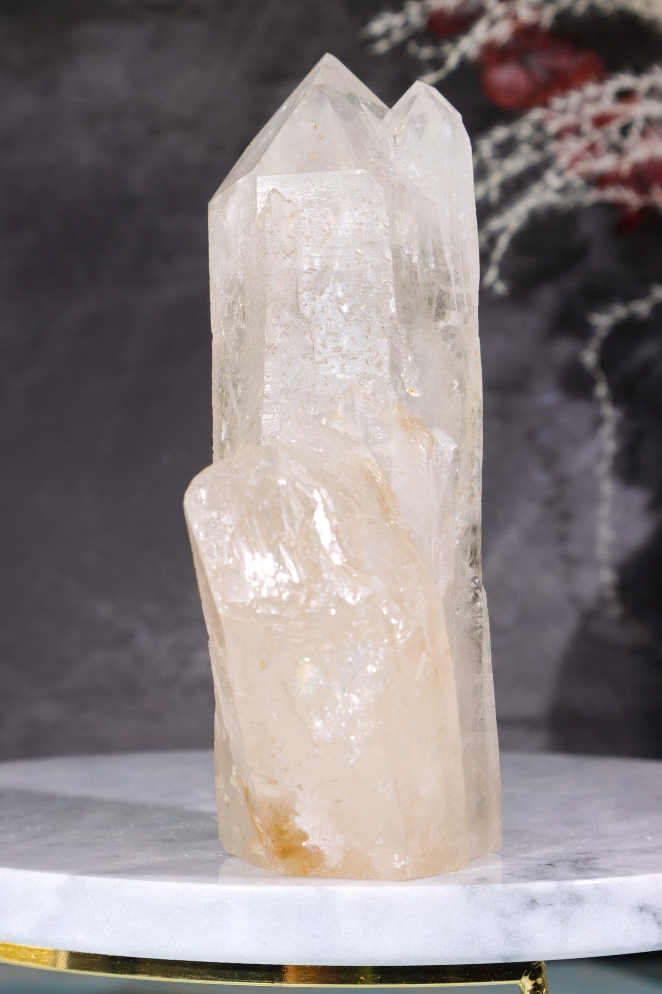 Multi Terminated Quartz Tower with Self Healed Termination Towers Tali & Loz Crystals
