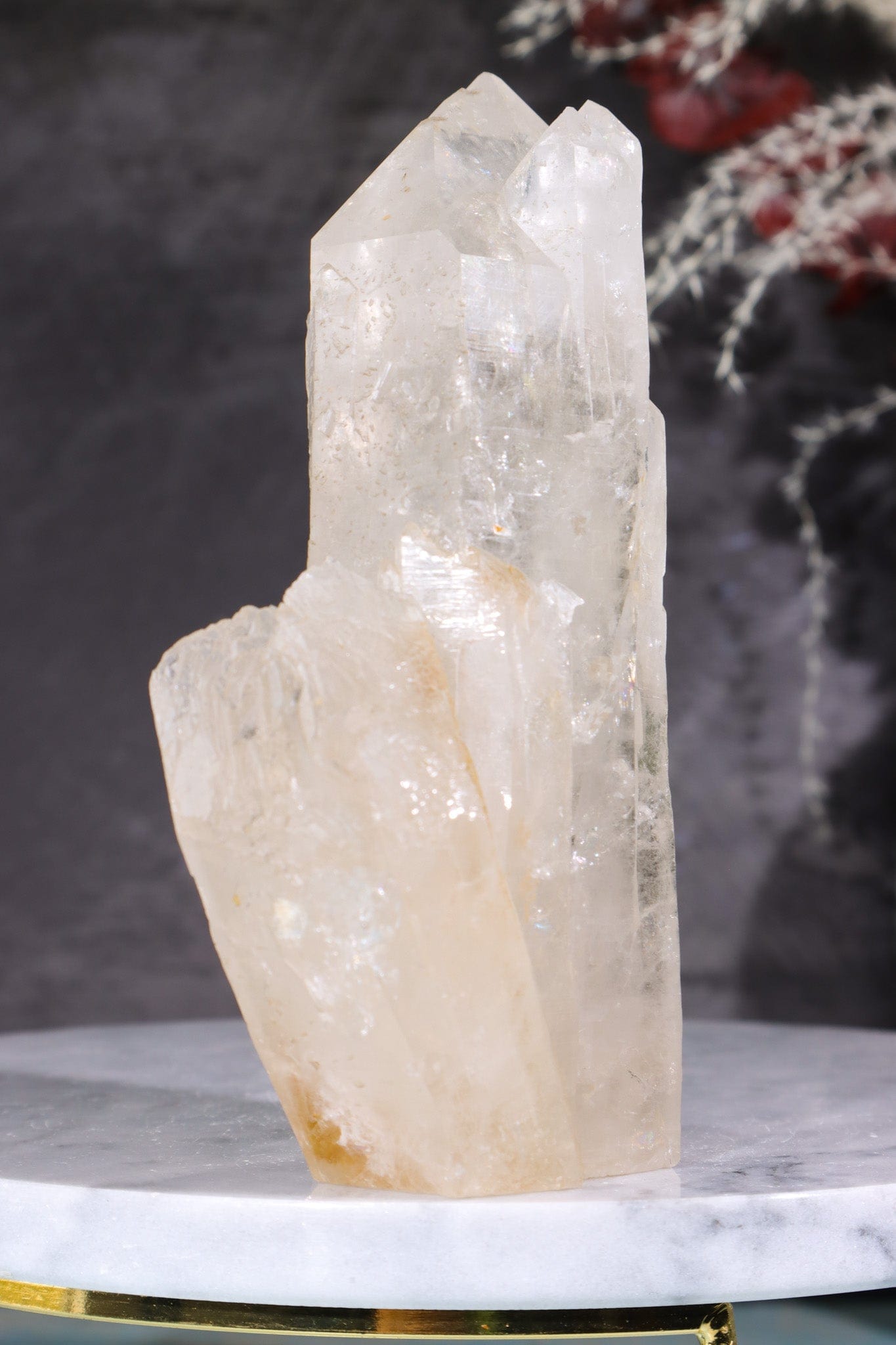 Multi Terminated Quartz Tower with Self Healed Termination Towers Tali & Loz Crystals