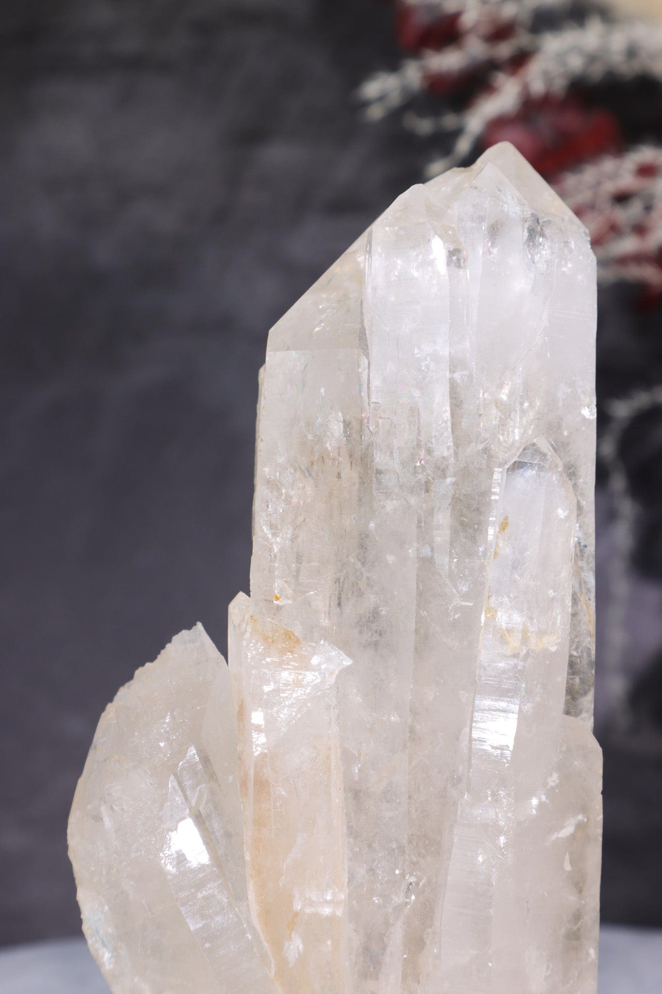 Multi Terminated Quartz Tower with Self Healed Termination Towers Tali & Loz Crystals