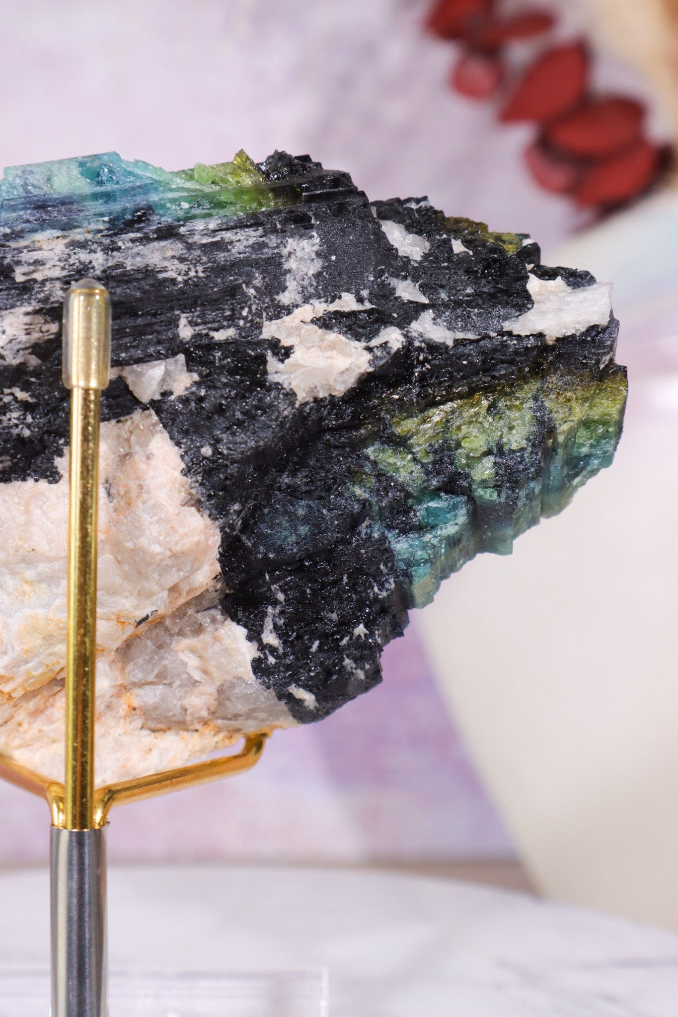 Multicolour Tourmaline From Quebec, Canada Specimen Tali & Loz Crystals