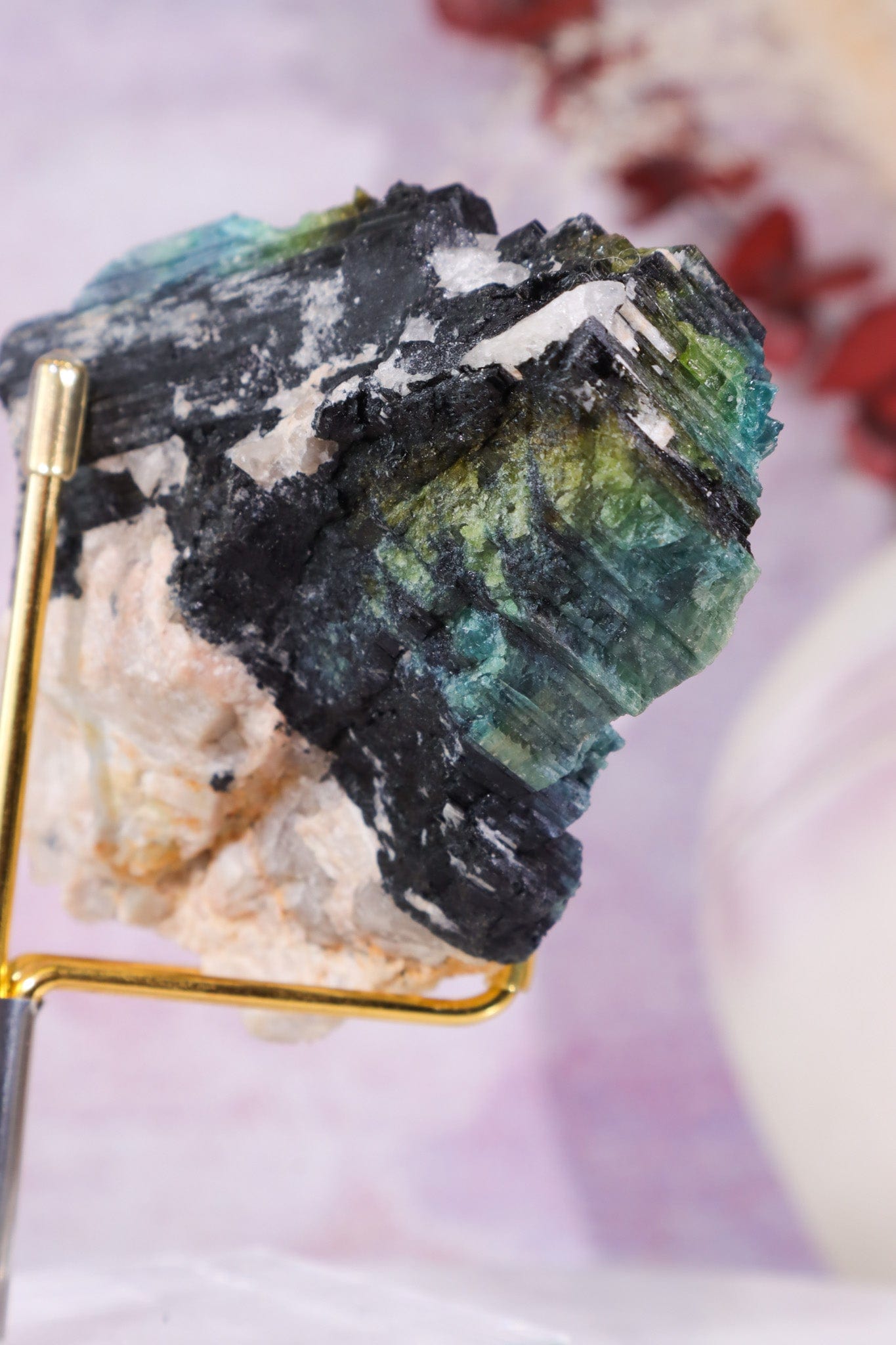 Multicolour Tourmaline From Quebec, Canada Specimen Tali & Loz Crystals