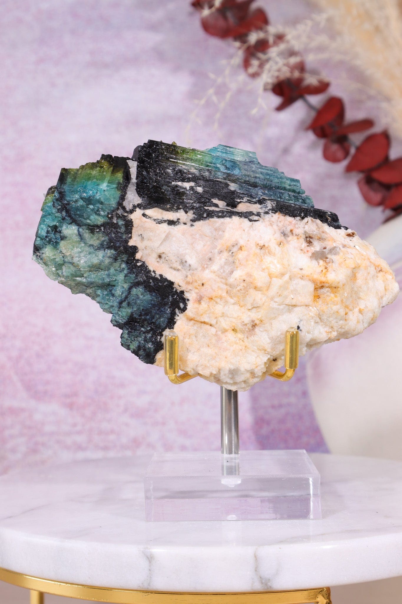 Multicolour Tourmaline From Quebec, Canada Specimen Tali & Loz Crystals