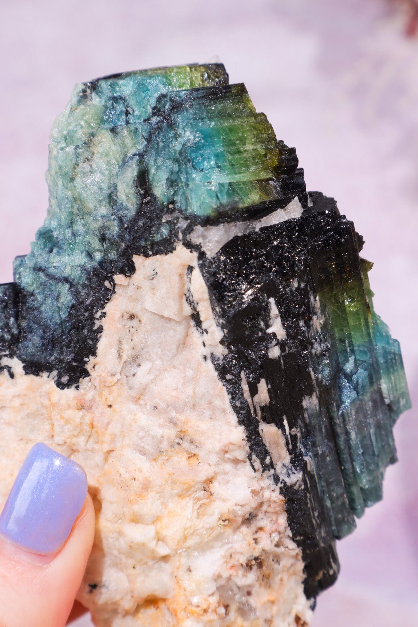 Multicolour Tourmaline From Quebec, Canada Specimen Tali & Loz Crystals