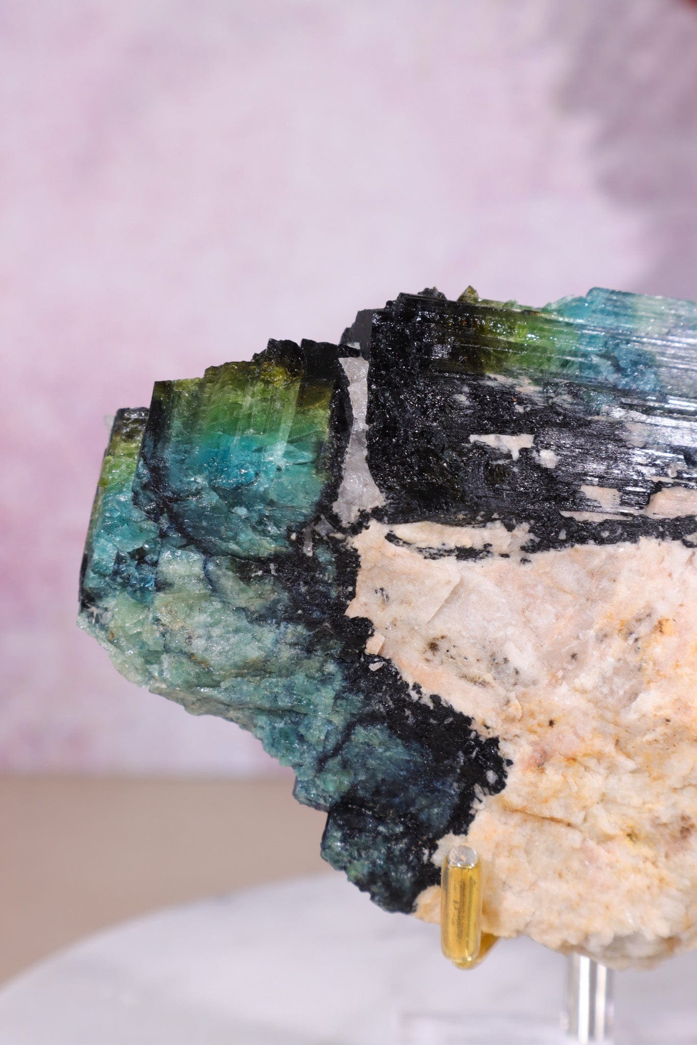 Multicolour Tourmaline From Quebec, Canada Specimen Tali & Loz Crystals